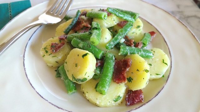 Potato Salad with Green Beans & Bacon