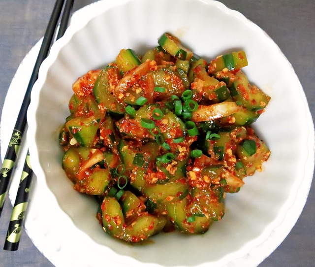 Quick Cucumber Kimchi - My Lilikoi KitchenMy Lilikoi Kitchen