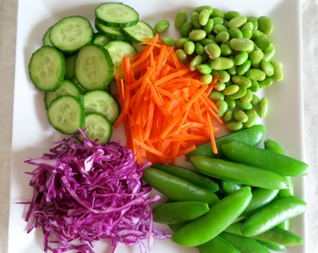 Rainbow Salad Bowl - Mayuri's Jikoni avocado, beetroot, carrot