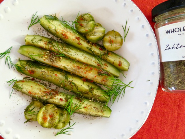 Quick Aleppo Dill Pickles