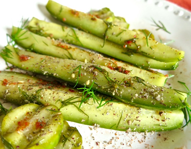 Quick Aleppo Dill Pickles