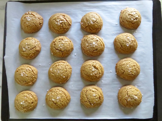 Salted Peanut Butter Cookies