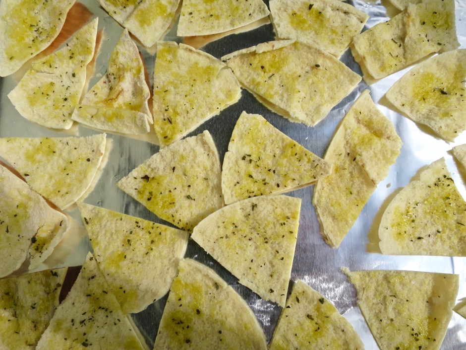 Ready to Bake Homemade Pita Chips