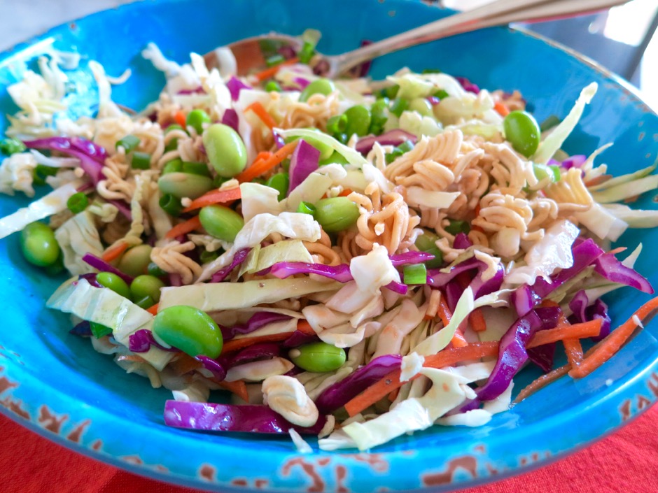 Crunchy Cabbage & Ramen Noodle Salad