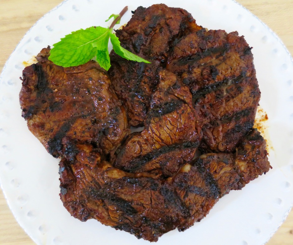 Dry-Rubbed Grilled Ribeye 