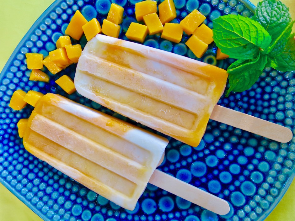 Mango Cream Popsicles