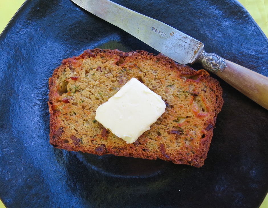 Toasted Zucchini Bread with Butter