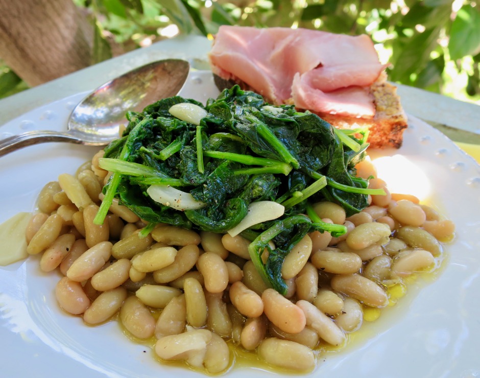 Flageolet Beans & Wilted Greens