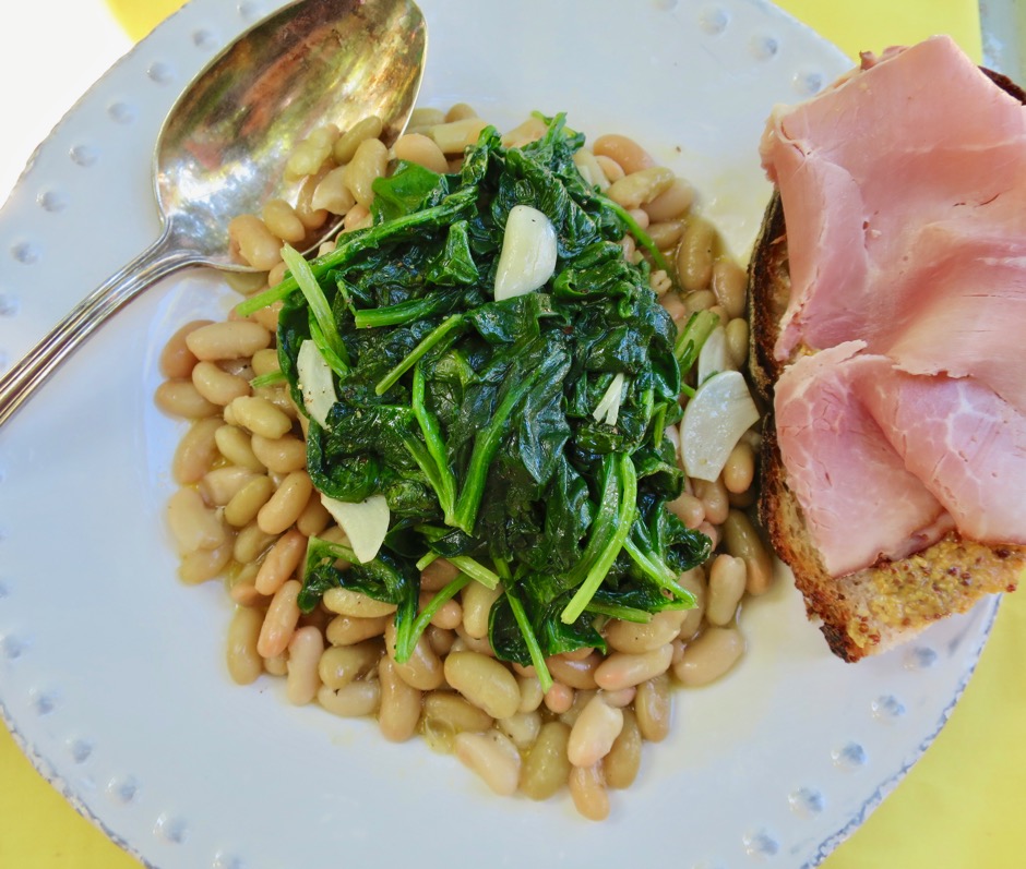 Flageolet Beans & Wilted Greens