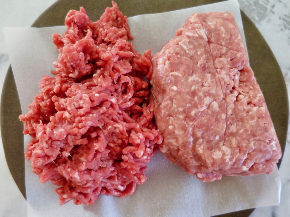 Ground Sirloin & Ground Pork