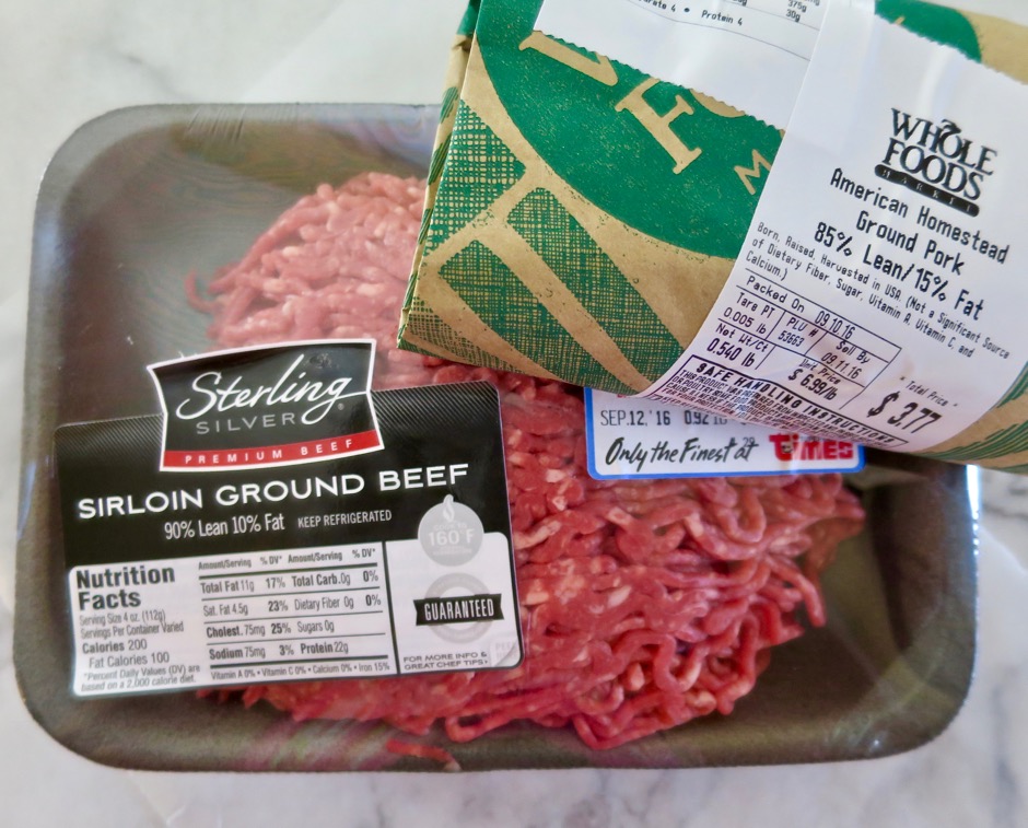 Ground Sirloin & Ground Pork