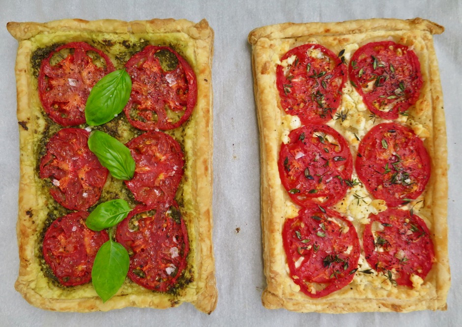 Pesto & Feta Tomato Tarts