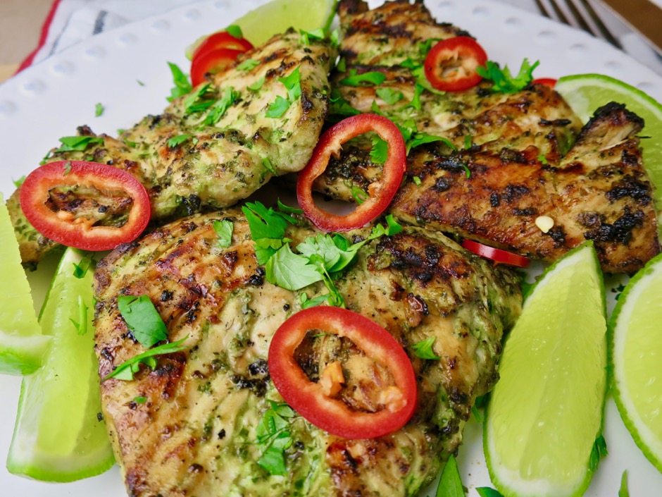 Grilled Thai Chicken with Basil & Lemongrass