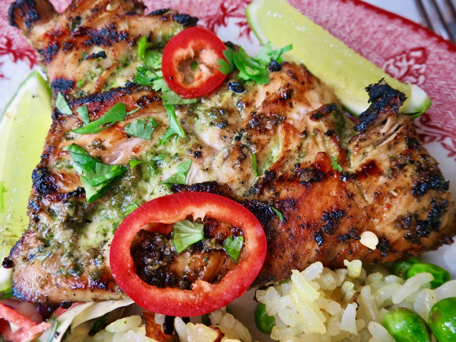 Grilled Thai Chicken with Basil & Lemongrass