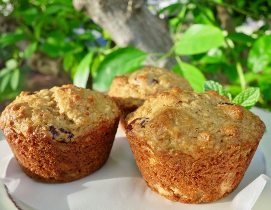 Whole Grain Muffins with Tart Cherries