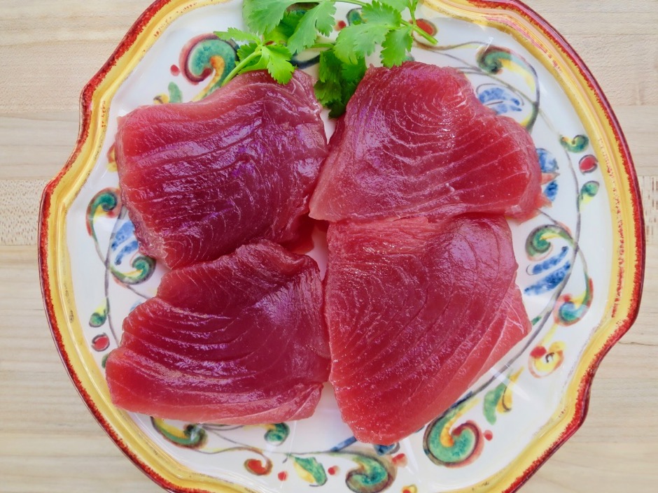 Ahi tuna steaks