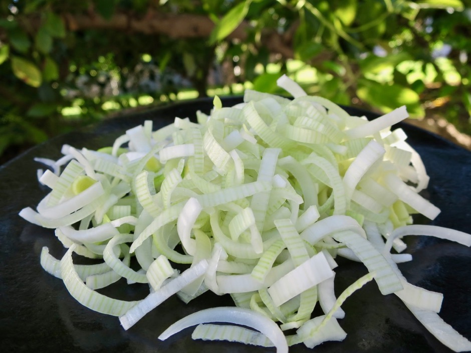 Sliced Leeks