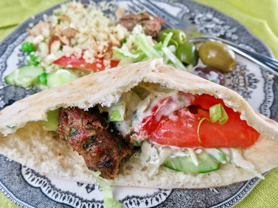 Kofta in Pita Bread