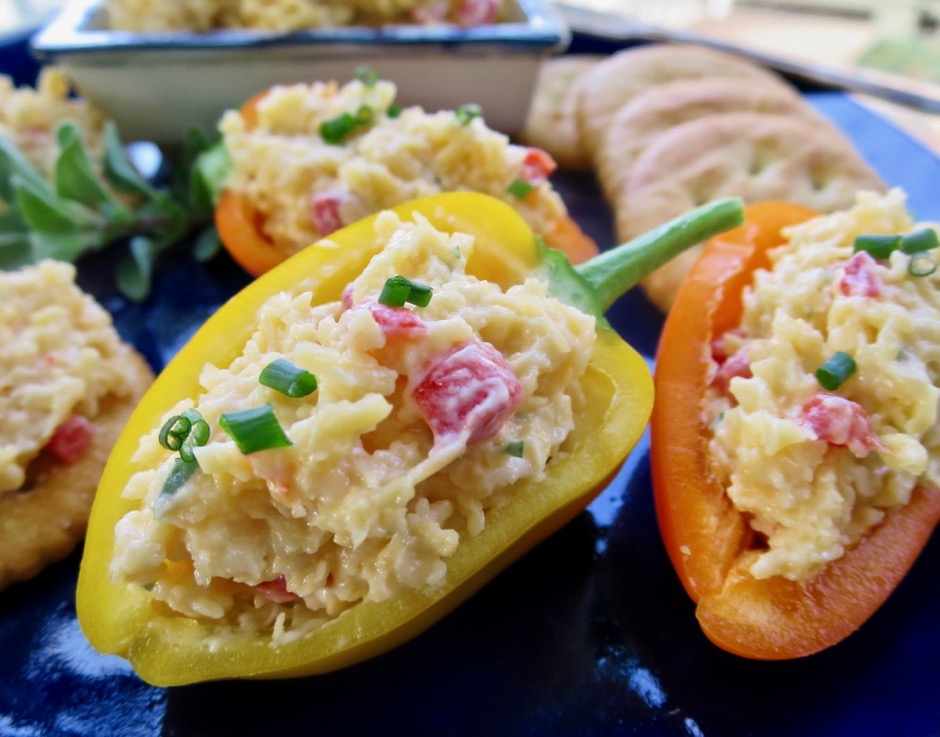 Pimento Cheese Stuffed Baby Bell Peppers