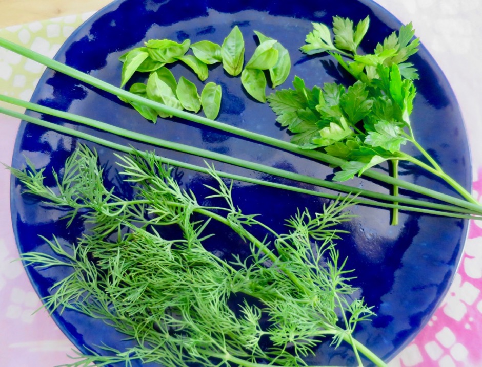 Dill, Chives, Basil, Italian Parsley