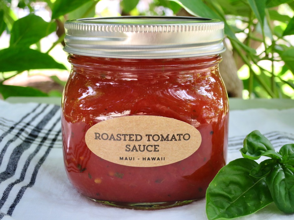 Water Bath Canned Roasted Tomato Sauce