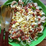 Super Spinach Salad with Bacon & Eggs