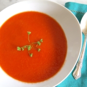 Summer Roasted Tomato Soup 