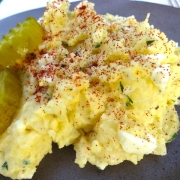 Eggy Potato Salad with Pickles
