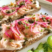 Smoked Salmon with Fried Capers