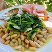 Flageolet Beans & Wilted Greens