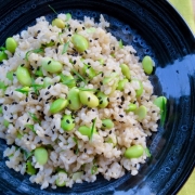 Brown Rice with Edamame