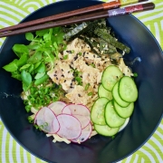 Japanese-Style Tuna Udon Noodle Salad
