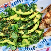 Avocado Salad with Herbs & Capers