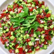 Salad-e Shirazi (Persian Cucumber, Tomato and Onion Salad)