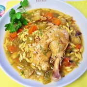 Chicken in a Pot with Orzo