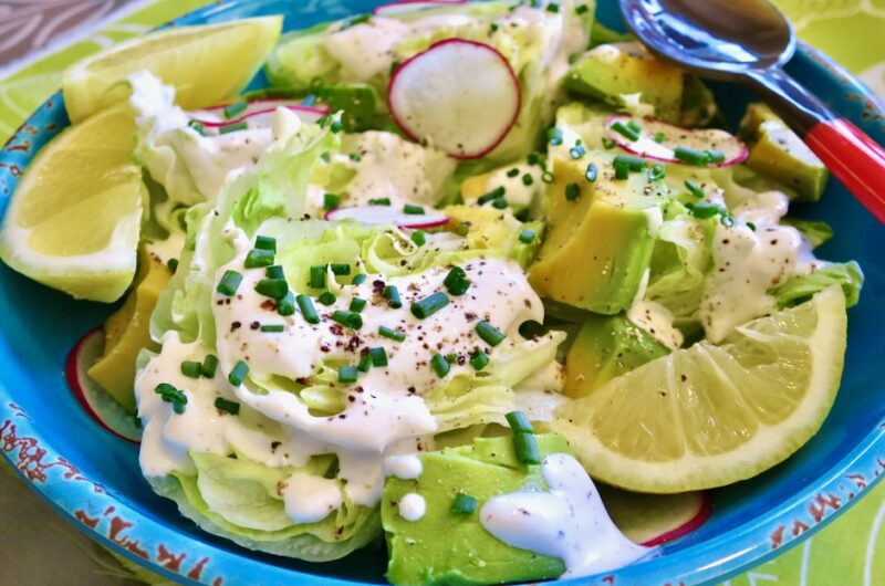 Wedge Salad with Sour Cream Dressing