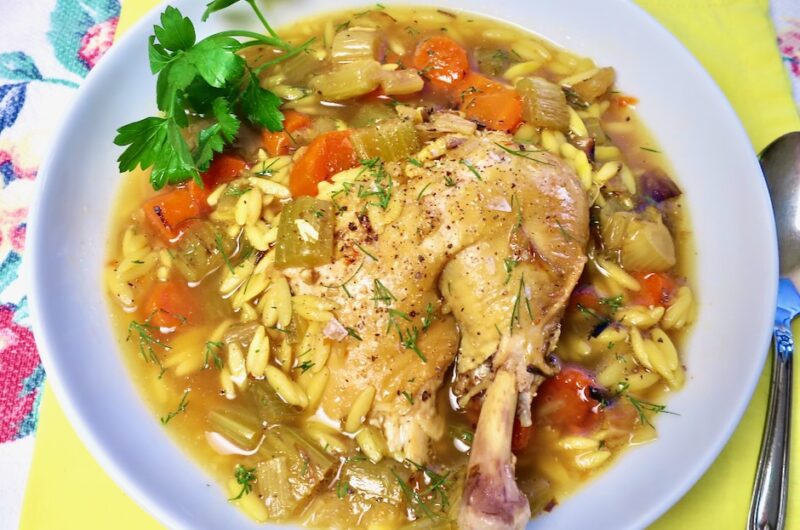 Chicken in a Pot with Orzo