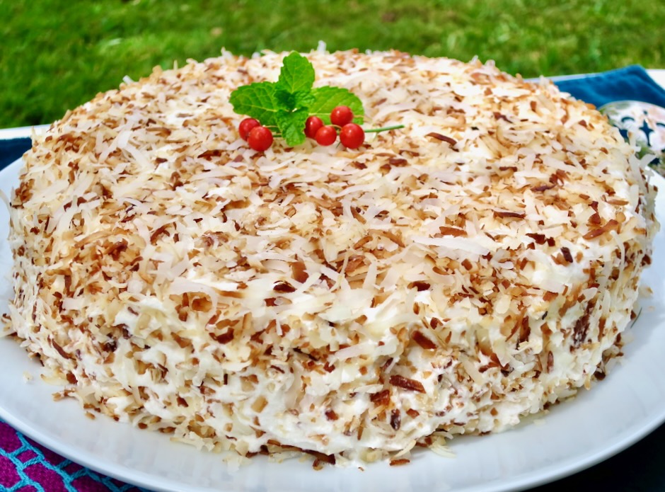 Coconut and Cardamom Cake - My Lilikoi KitchenMy Lilikoi Kitchen
