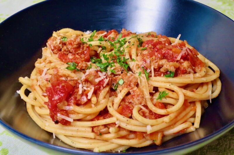 Spaghetti with Fresh Sopressata