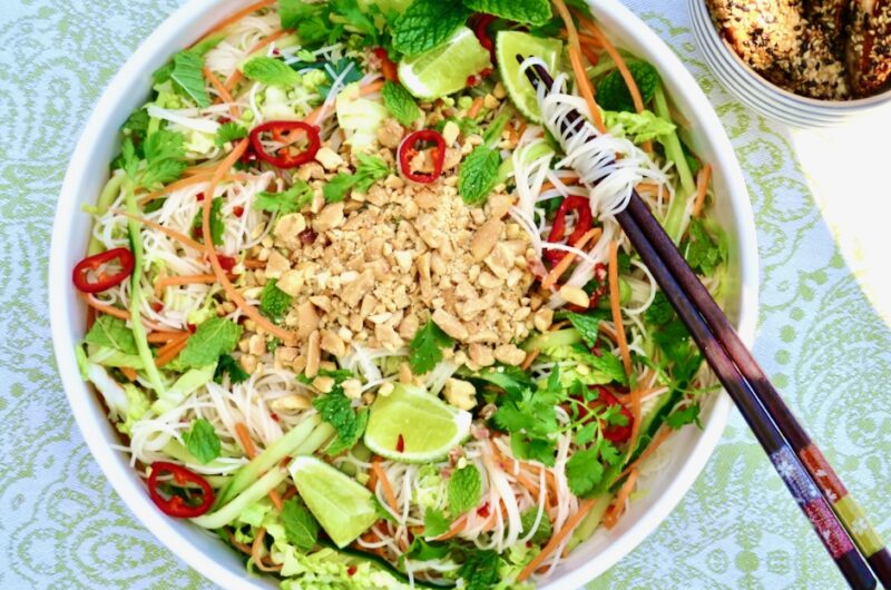 Refreshing Rice Noodle Salad