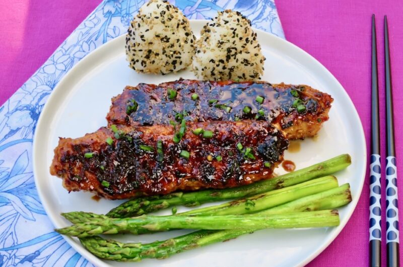 Grilled Miso Chicken & Pork Skewers